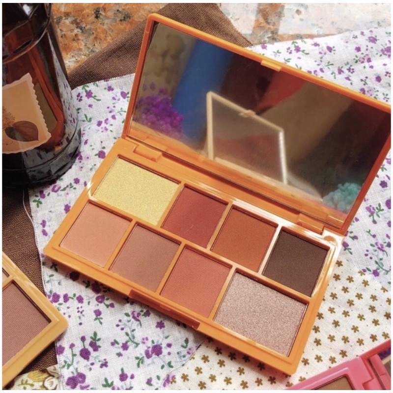 Bảng phấn mắt makeup revolution i heart revolution choc orange eyeshadow palette tách set