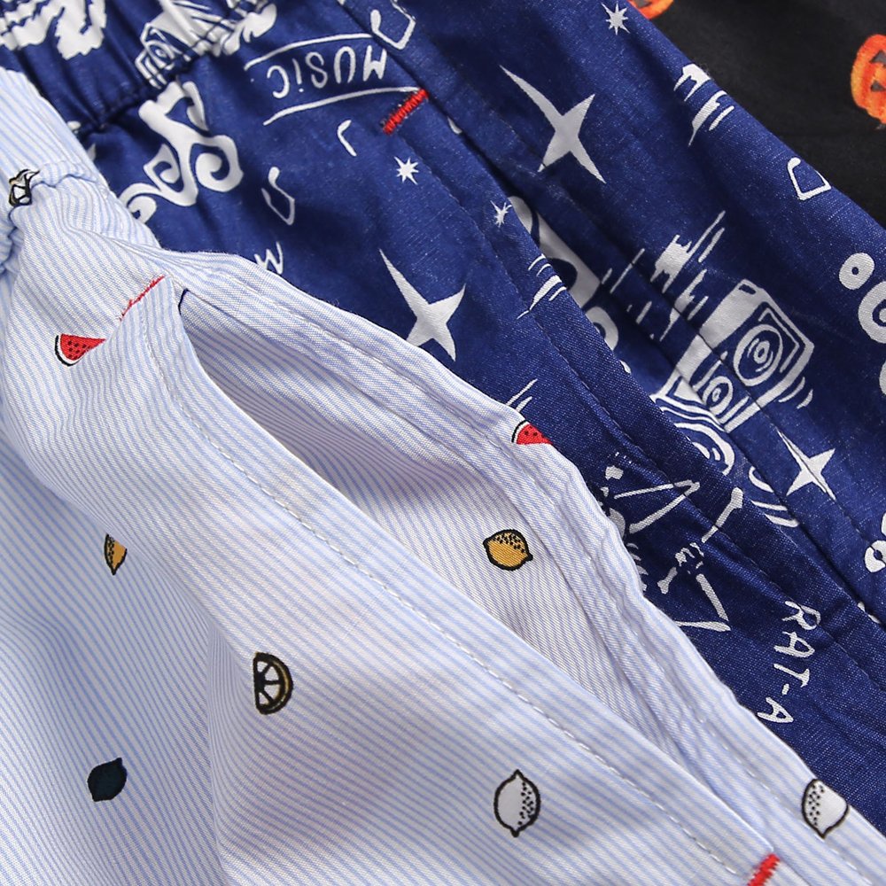 Quần đùi nam ZICO MENSWEAR họa tiết đôi dép - Quần đùi nam mặc nhà lưng thun co dãn, vải cotton mềm mại, hút mồ hôi-ZC04
