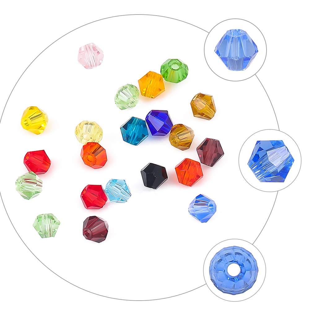 Chuỗi hạt pha lê kích thước 4mm dùng để làm đồ trang sức 5238