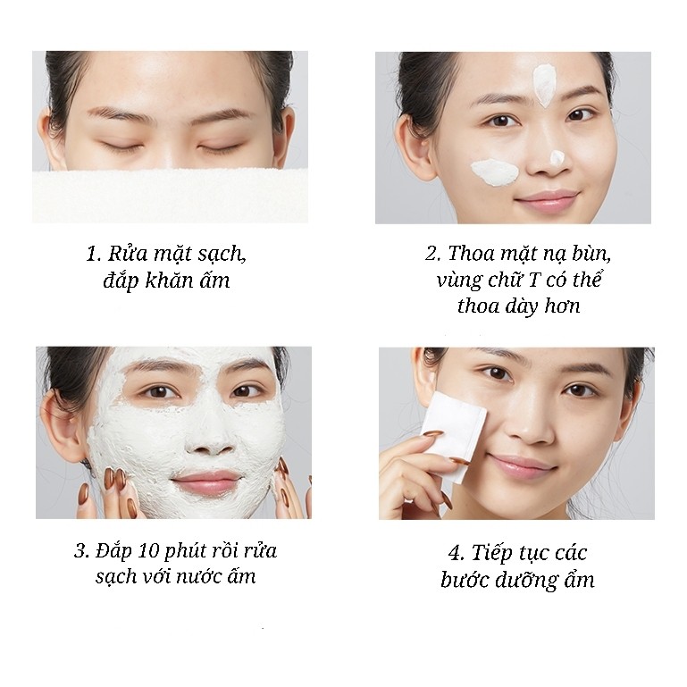 Mặt nạ đất sét BHA Salicylic Acid Clay Mask Lucenbase kiềm dầu giảm mụn LUCB55