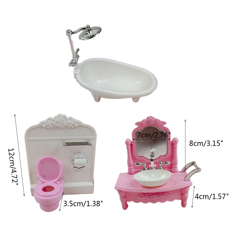 Mô Hình Toilet Mini Trang Trí Nhà Búp Bê