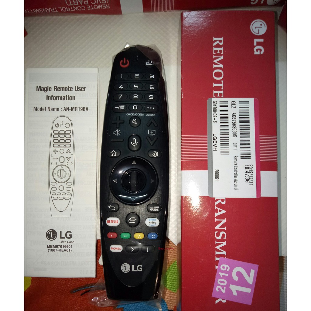 ĐIỀU KHIỂN THÔNG MINH LG MR19BA DÙNG CHO TIVI SMART NĂM 2019 -Made in Korea - Hàng chính Hãng