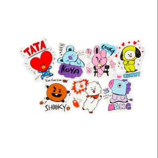 ( sẵn) Sticker Dán BT21 Loại lớn