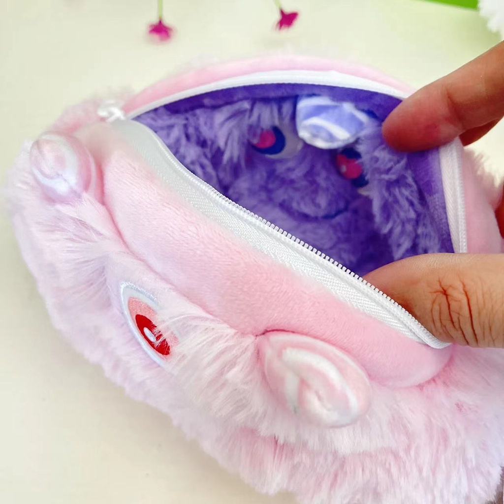 Túi Đựng Bút Hình Quái Vật Hoạt Hình Nhồi Bông Đáng Yêu Cho Bé