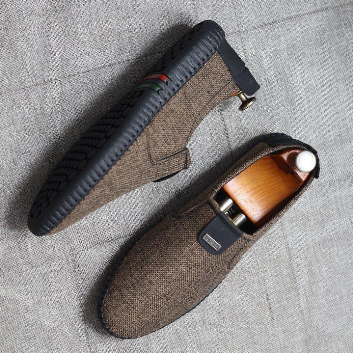 Giày lười nam vải jean đế khâu chăc chắn ( bảo hành 6 tháng) | BigBuy360 - bigbuy360.vn