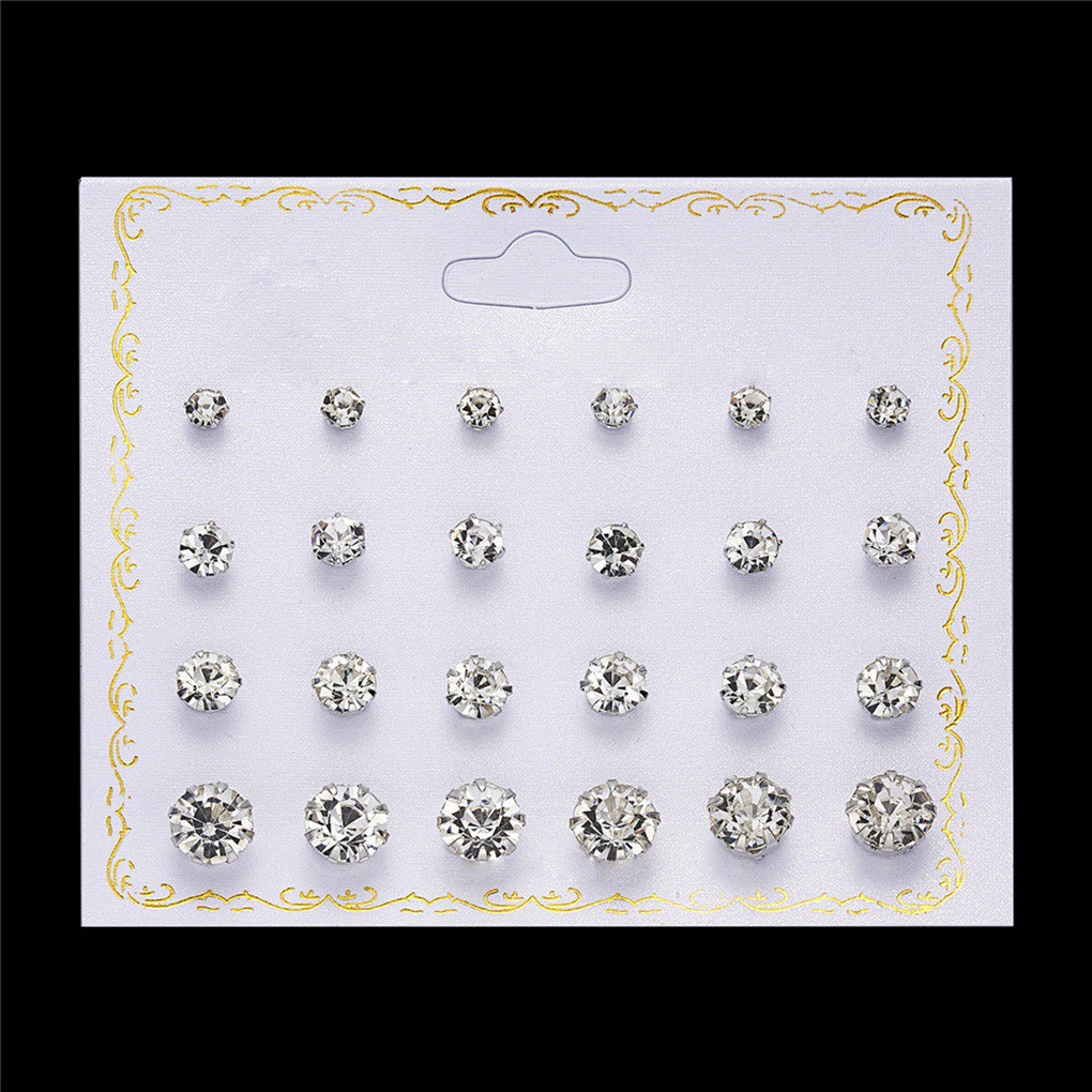 Set 12 Đôi Khuyên Tai Thời Trang Cho Nữ