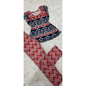 Bộ tay ngắn quần dài thun gân tầm ý