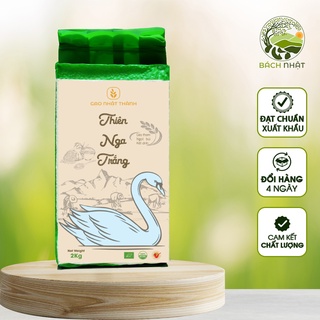 Gạo nếp thiên nga trắng hạt dẻo, mùi thơm tự nhiên - túi 1 kg