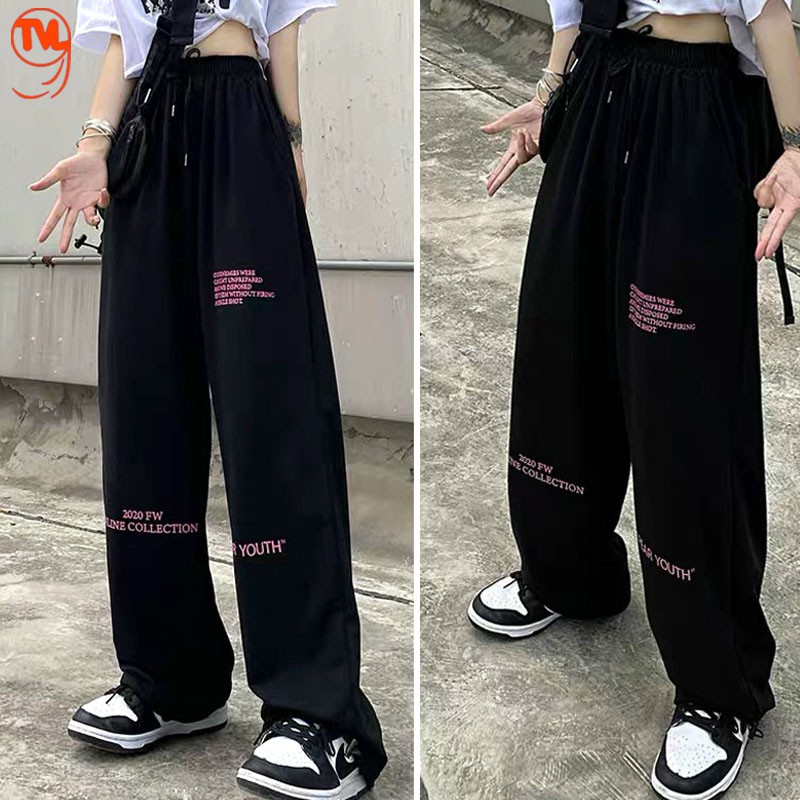 Quần ống rộng unisex nam nữ TVL1999, dáng quần jogger phong cách đường phố cạp chun bo gấu chất liệu cao cấp dày dặn.
