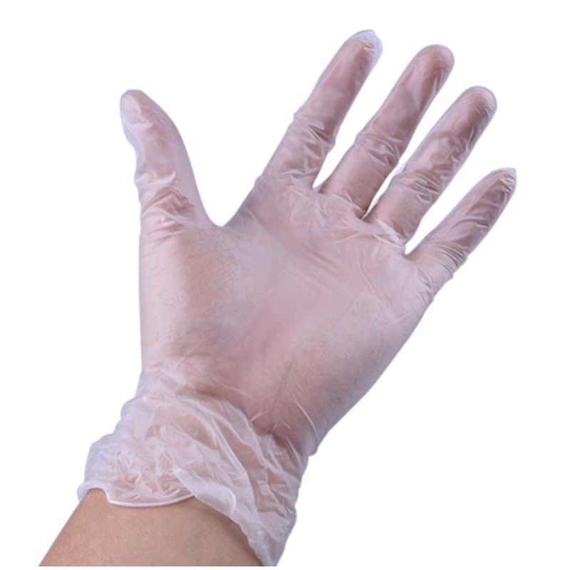 Găng tay y tế VINYL trắng trong không bột 100pcs