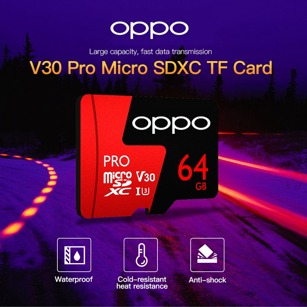 Thẻ nhớ OPPO MicroSD U3 V30 Sdhc/Sdxc TF dung lượng 1TB 512TB 256TB 128TB chất lượng cao