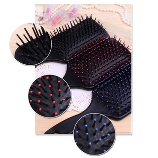 Lược Chải Tóc Gỡ Rối, Massage Da Đầu Cán Đen - MP024