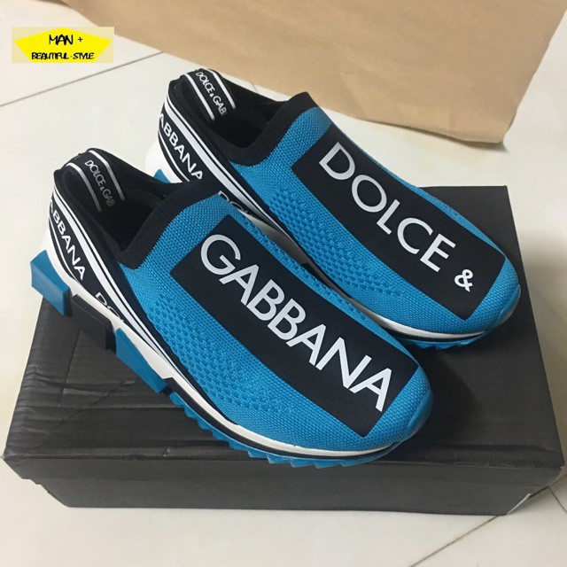 | Xả Xả | (Độc) Giày sneaker DOLCE & GABBANA xanh (FullBox) .