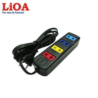 Ổ cắm có dây gồm 4 ổ cắm 2 chấu dây dài 5 mét (mã sản phẩm 4TC5-2) chính hãng Lioa