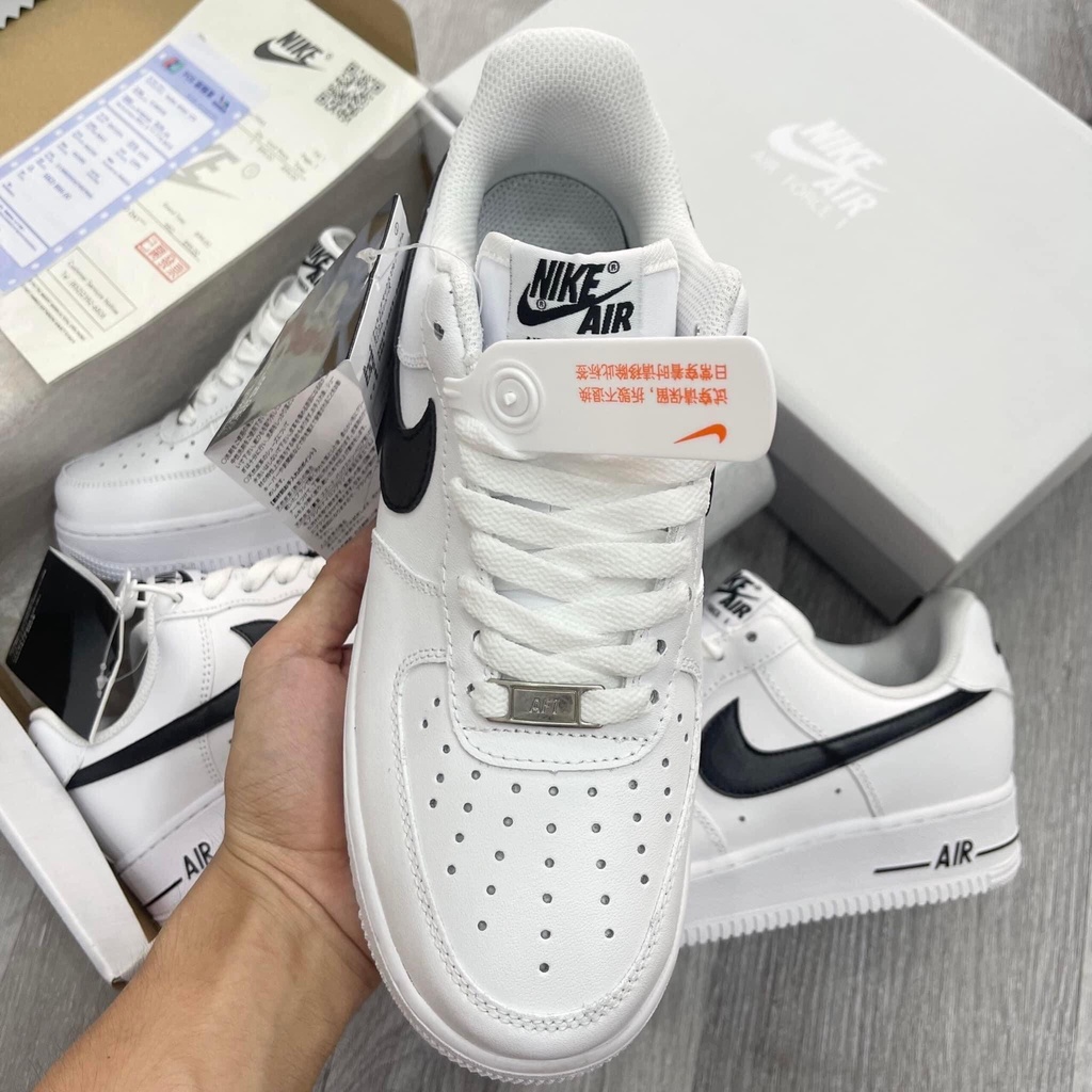 Giày sneaker AF1 vệt đen,cổ thấp mới full phụ kiện hàng cao cấp