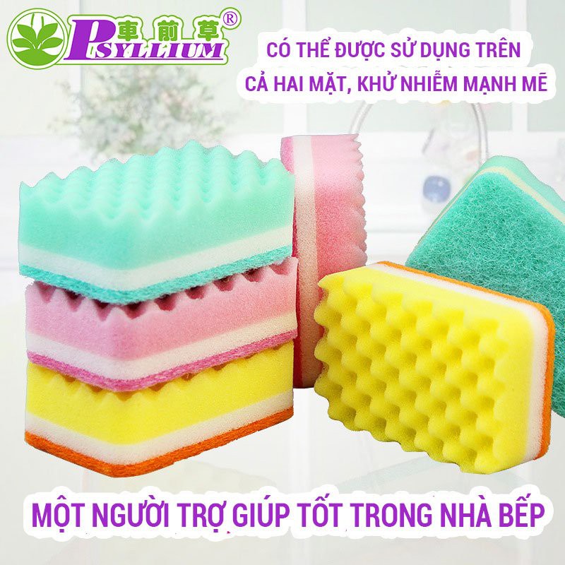 Miếng rửa chén bát bọt biển, mút rửa chén dày dặn thấm