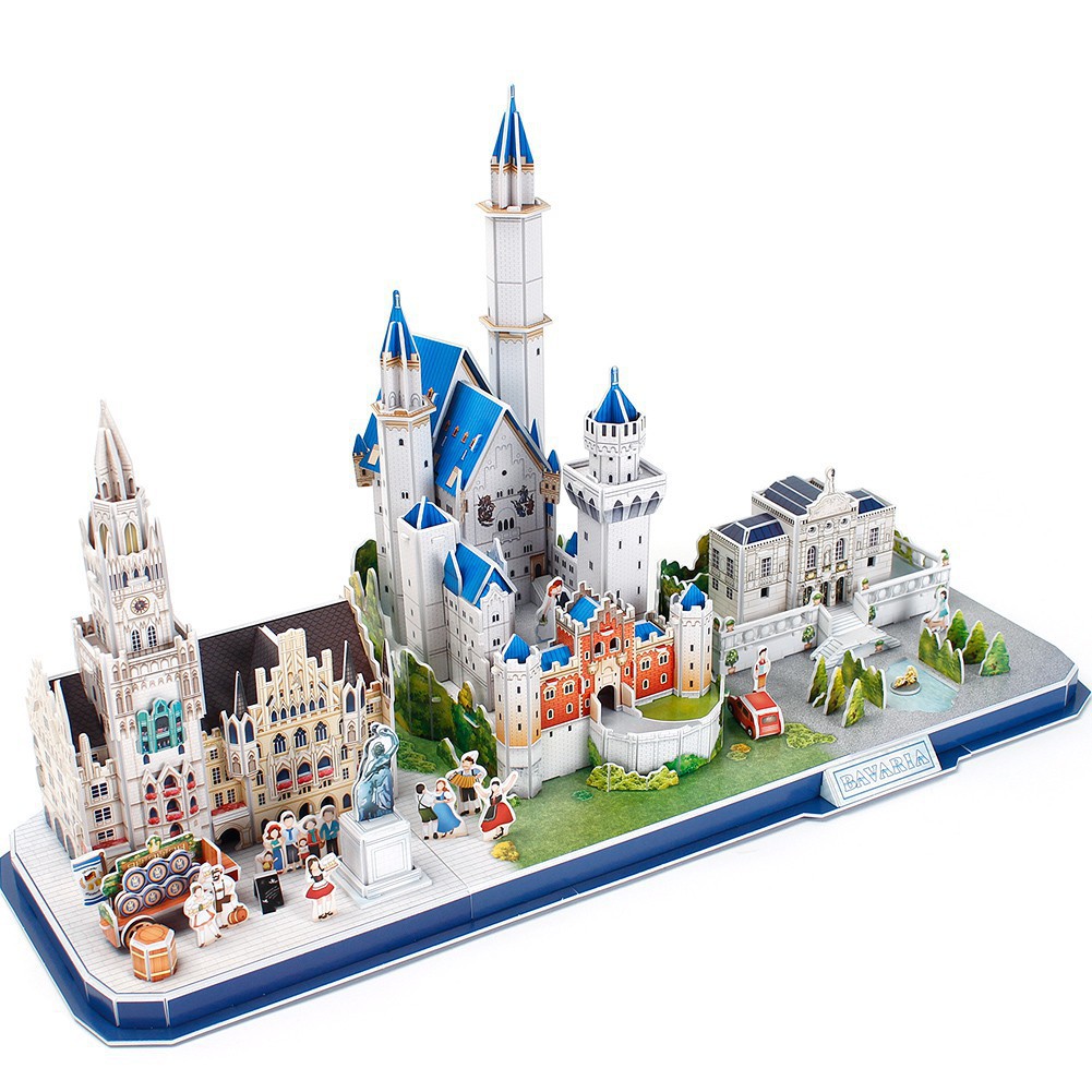 Mô hình giấy Cubic Fun Thành phố Bavaria MC267h