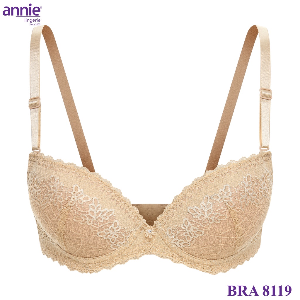 Áo Ngực Mouse Dày Phối Ren Cao Cấp annie bra 8119 nâng ngực Sexy, tạo khe gợi cảm, sang trọng, quyến rũ hợp thời trang