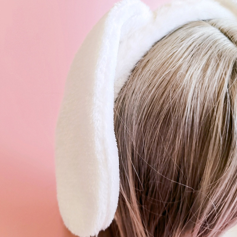 Băng Đô Tai Thỏ Phối Lông Phong Cách Lolita Dễ Thương