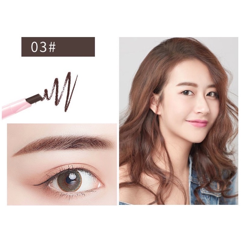 Bút kẻ mày 2 trong 1 không thấm nước [ CAO CẤP ]