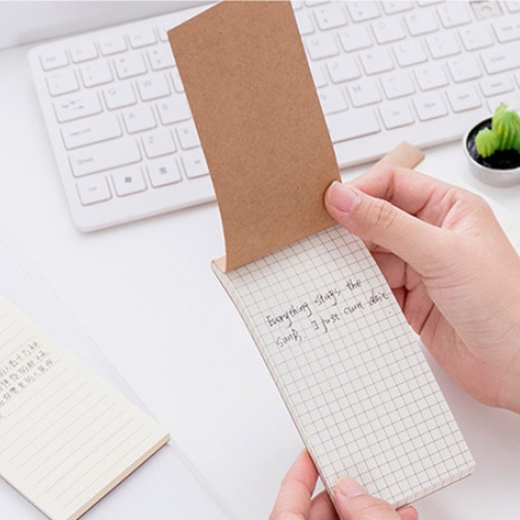 Sổ tay ghi chú mini thiết kế dễ thương và đơn giản có thể xé dành cho học sinh