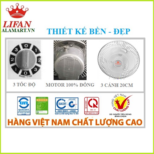 Quạt treo tường Lifan T-109 | BigBuy360 - bigbuy360.vn