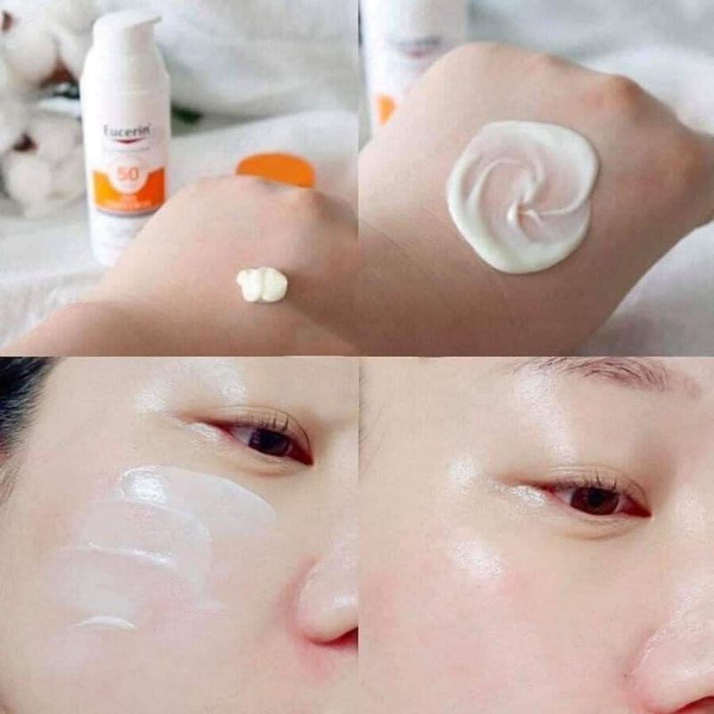 ✅[CHÍNH HÃNG] Kem Chống Nắng Eucerin Cho Da Dầu Mụn Eucerin Sun Gel-Cream Dry Touch Oil Control SPF50+ 50ml - Giảm Nhờn