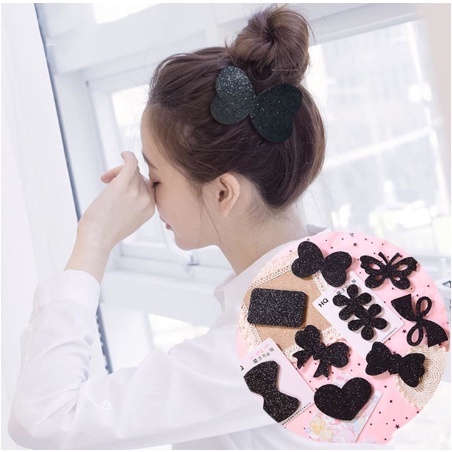 Combo miếng dán tóc trang điểm màu đen nhiều mẫu xinh xắn DTOnline
