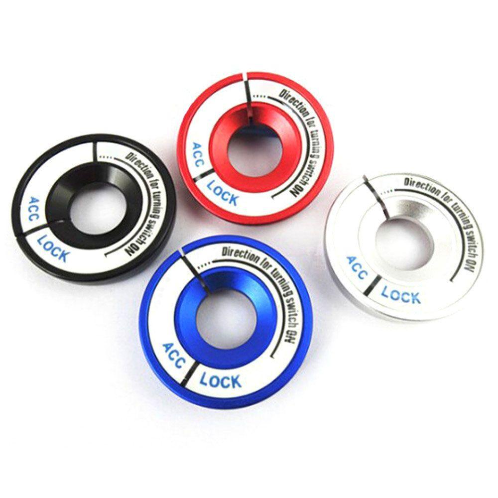 Miếng Dán Lỗ Chìa Khóa Xe Hơi Bằng Hợp Kim Nhôm Màu Dạ Quang Trang Trí Nội Thất