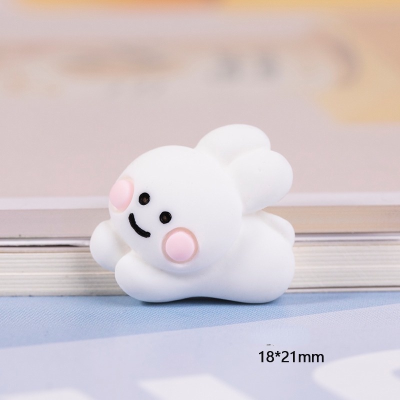 Crocs Jibbitz Hoạt Hình Thỏ Dễ Thương 2.5D DIY Giày Nút Quyến Rũ