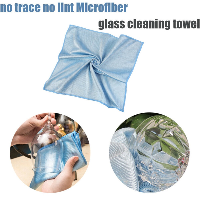 Khăn Lau Kính Bằng Sợi Siêu Nhỏ Không Xơ Vải Không Để Lại Xơ Vải