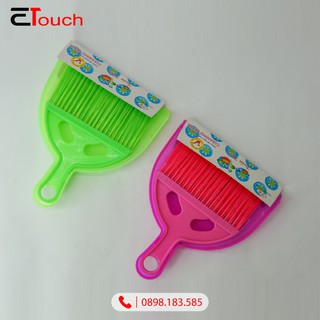 Bộ chổi quét và ky hốt rác mini giao màu ngẫu nhiên