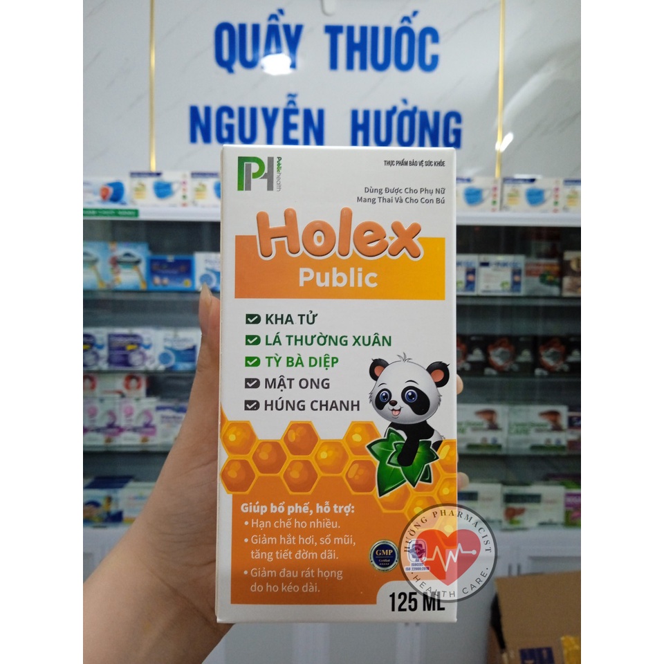 SIRO HOLEX PUBLIC 125ml-giúp bổ phế, hỗ trợ giảm ho cho bé và người lớn