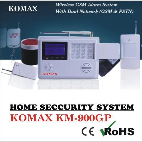 Trung tâm báo trộm không dây dùng SIM và line KOMAX KM-900GP