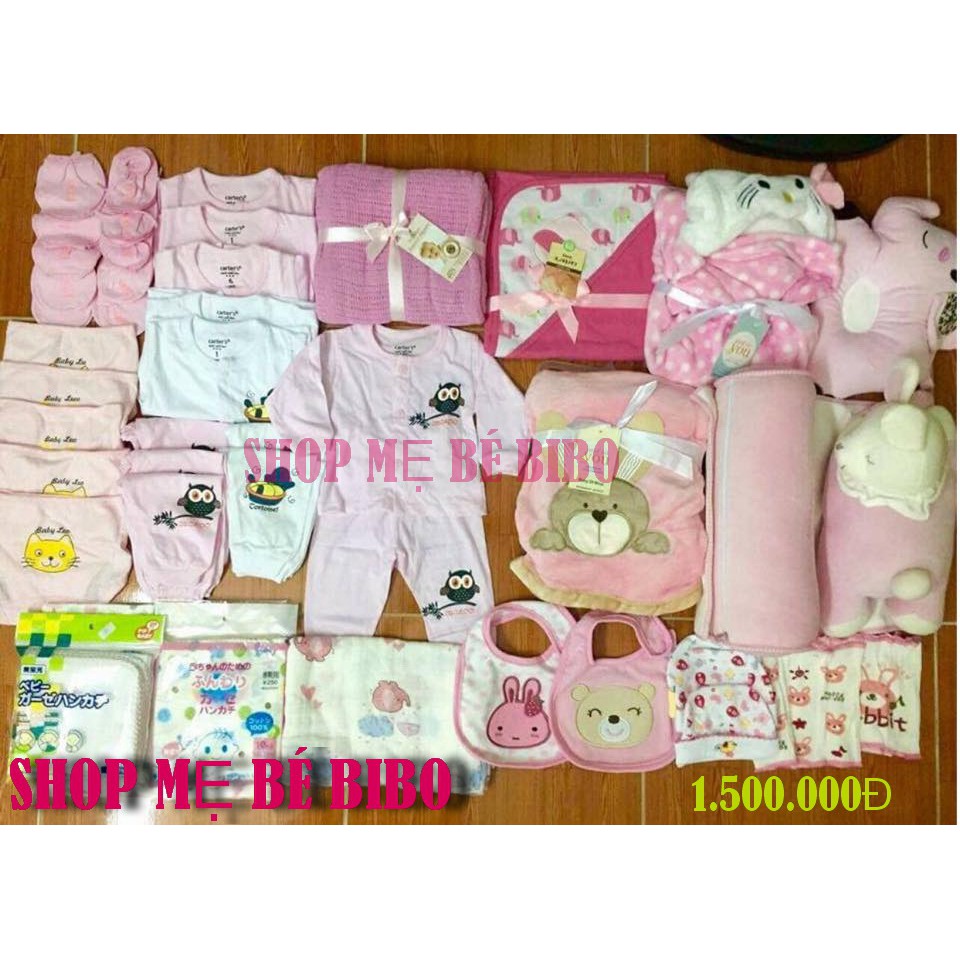 SET ĐỒ SƠ SINH TRỌN GÓI SET CHO BÉ GÁI_ SET 1.500.000Đ