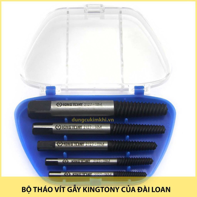 Bộ tháo ốc vít bị gãy 5 món Kingtony