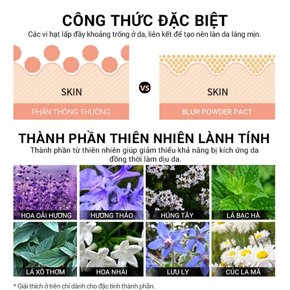 Phấn Phủ Eglips Blur Powder Pact Dạng Nén 9g