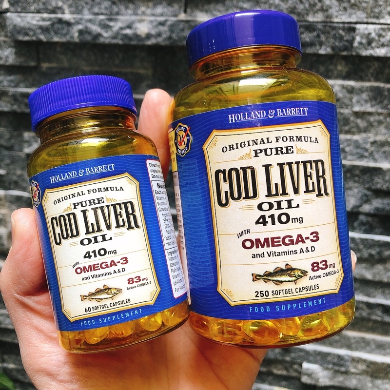 DẦU GAN CÁ TUYẾT CODLIVER OIL 410mg 250v