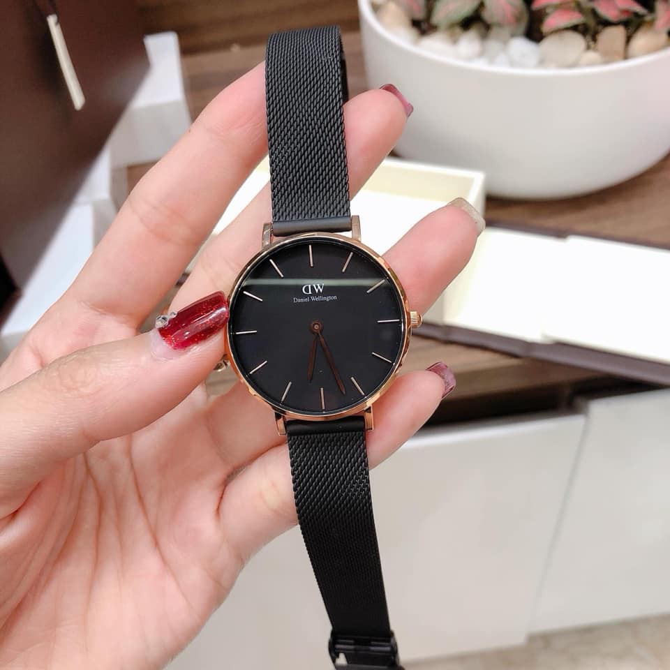 DW nữ Authentic - Đồng hồ nữ DW CLASSIC PETITE ASHFIELD DW00100201 - 32mm - Fullbox