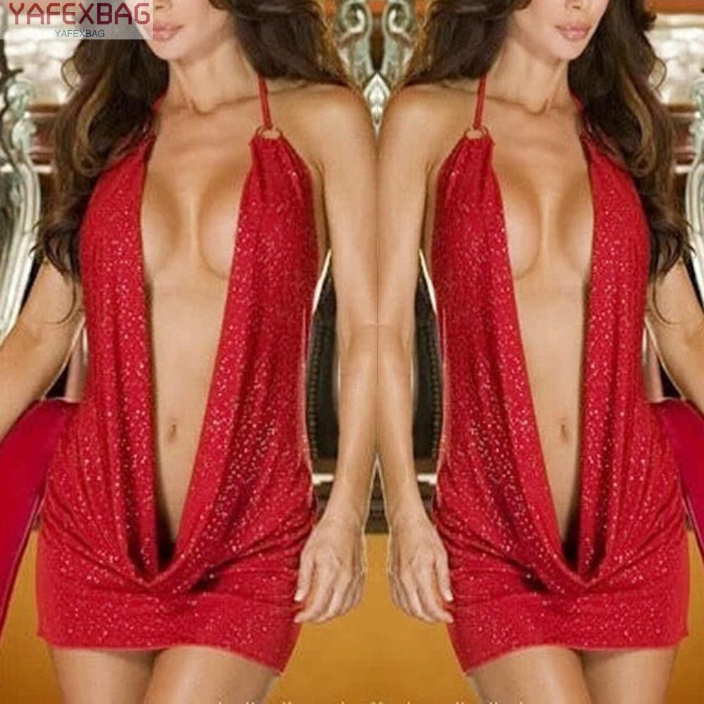 Women Dress Tight-Fitting Low-Cut Pole Dance Suit Breathable Comfortable