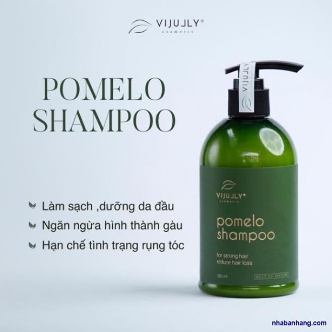 Dầu Gội Tinh Dầu Bưởi POMELO SHAMPOO Kích Thích Mọc Dày Tóc Thơm Ngát 280ml - Chính Hãng