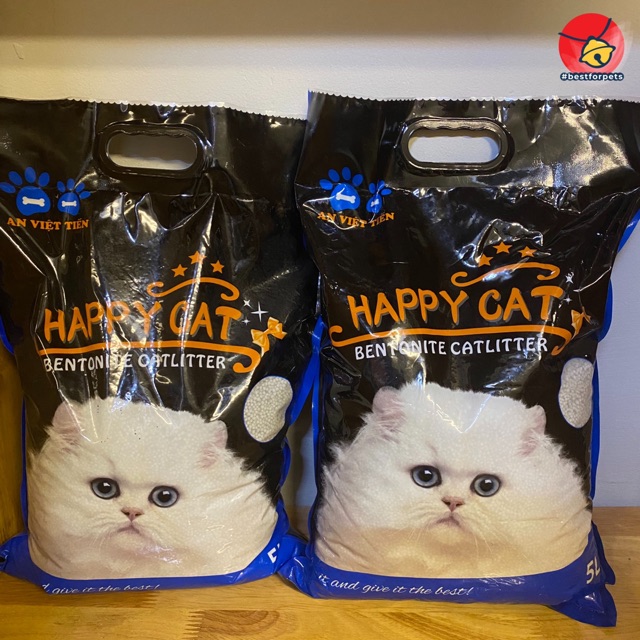 Cát vệ sinh cho mèo Happy Cat - khử mùi, vón cục hiệu quả - Túi 5L