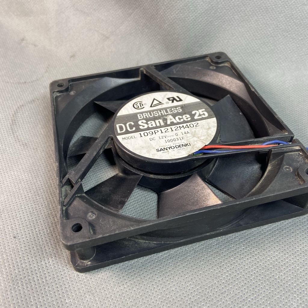 Quạt 12 cm, SANYO 12V 0.14A  San Ace 25, 109P1212M402 GIÓ êm