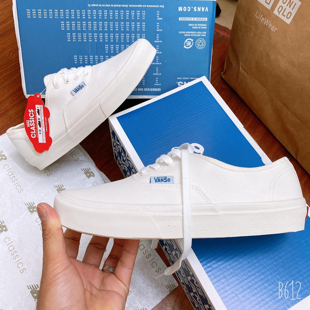Giày Vans Trắng hàng chuẩn 11 full bill + box