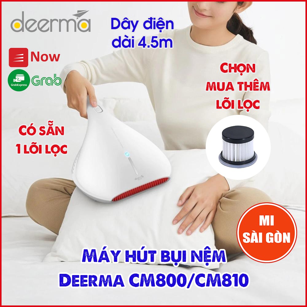 [Mã ELMS5 giảm 7% đơn 300K] Máy Hút Bụi Nệm Deerma CM800 /CM1300 diệt khuẩn.