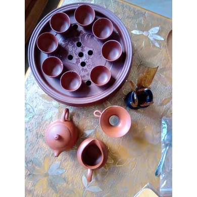 Bộ ấm chén trà đạo - bộ ấm trà tử sa Bát Tràng