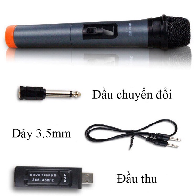 Micro không dây Daile V12 ( bảo hành 6 tháng).