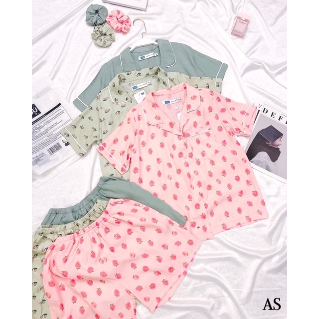 MH BỘ PIZAMA KÈM CHUN BUỘC TÓC CHO NỮ