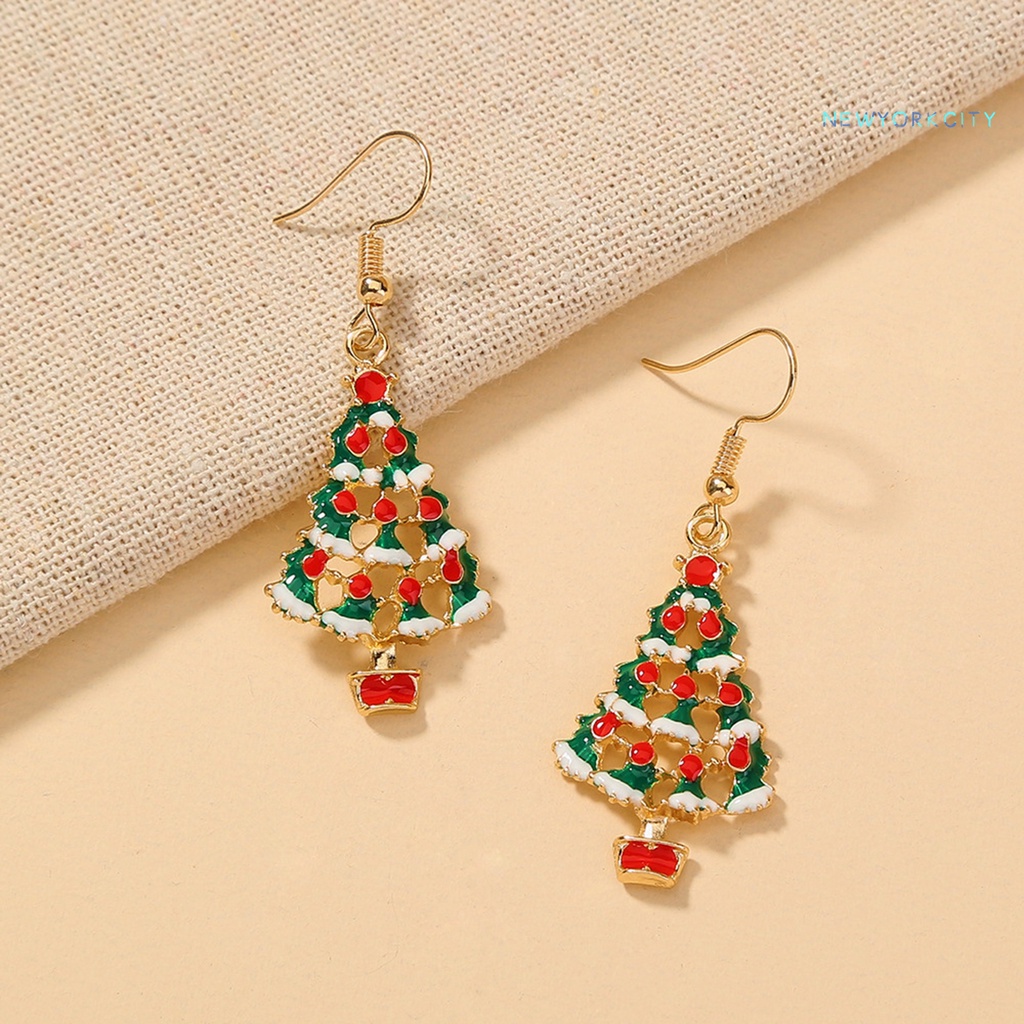 Ny 1 Đôi Bông Tai Hình Cây Thông Giáng Sinh Thanh Lịch Dễ Phối Đồ Thời Trang Cho Nữ