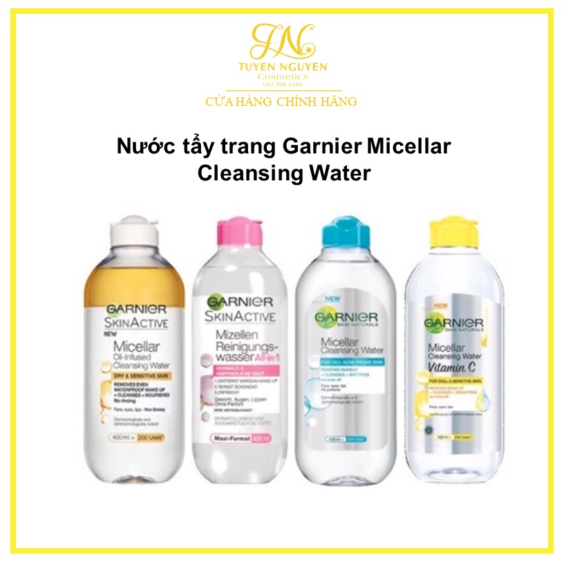 Nước tẩy trang Garnier Micellar Cleansing Water